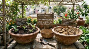 Vermicompost vs Cow Dung Manure
